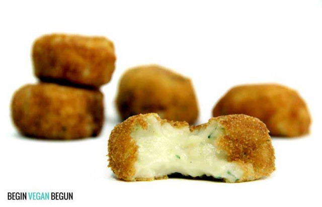 Croquetas de zapallito italiano y queso