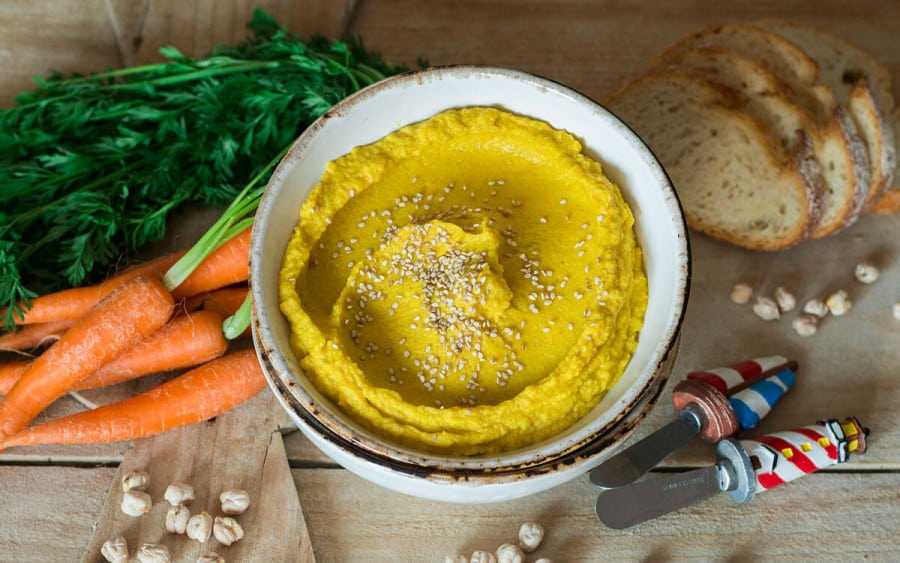 Hummus de zanahoria