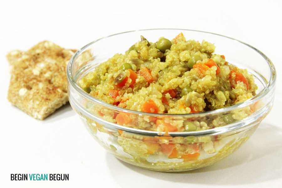 Quinua al curry con verduras