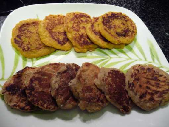 Torrejitas dulces de plátano y zapallo loche