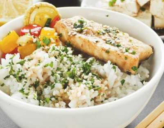 Tofu Marinado con avena y verduras