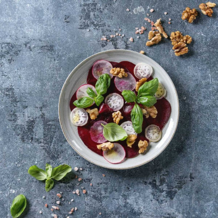 Carpaccio de betarraga