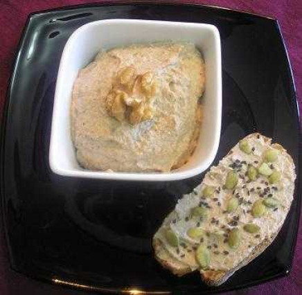 Paté de hongos y nueces