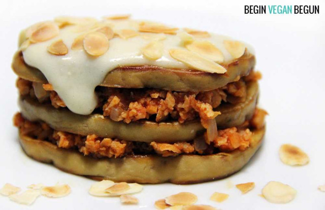 Lasaña de champiñones