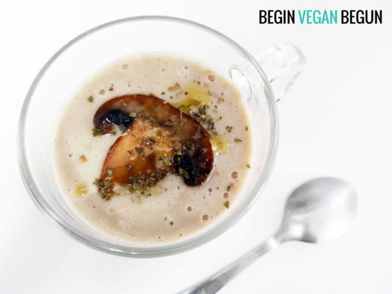 Crema de champiñones