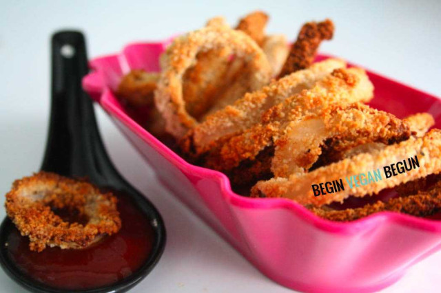 Aros de cebolla (al horno)