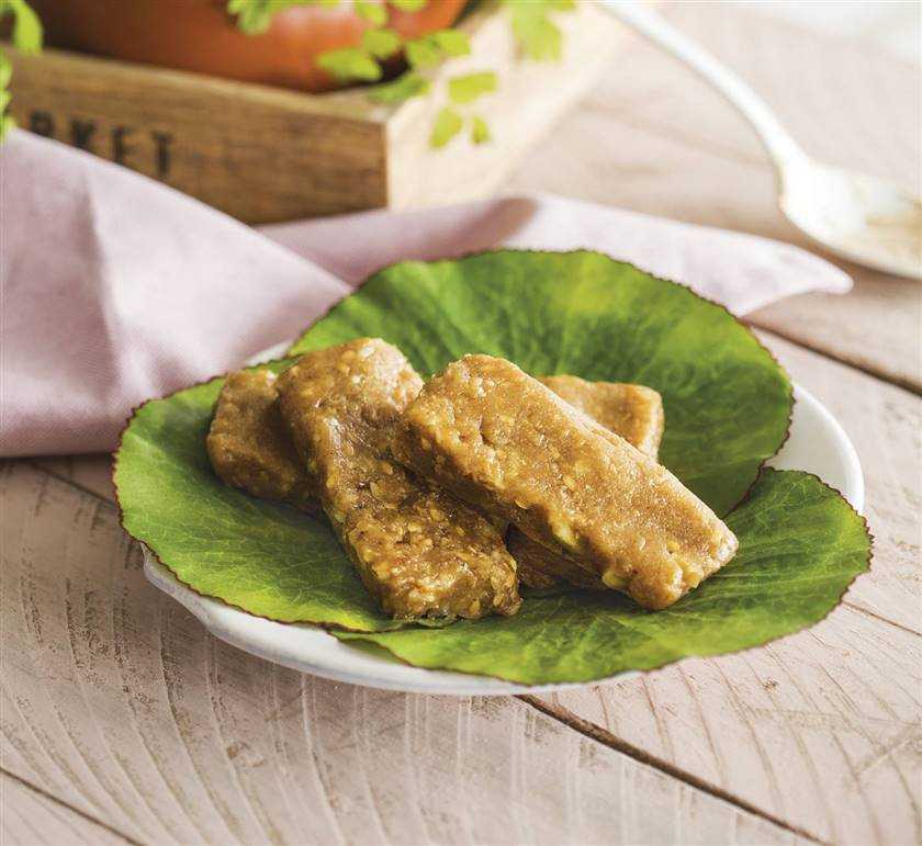 Barritas energéticas de nueces, linaza y lúcuma