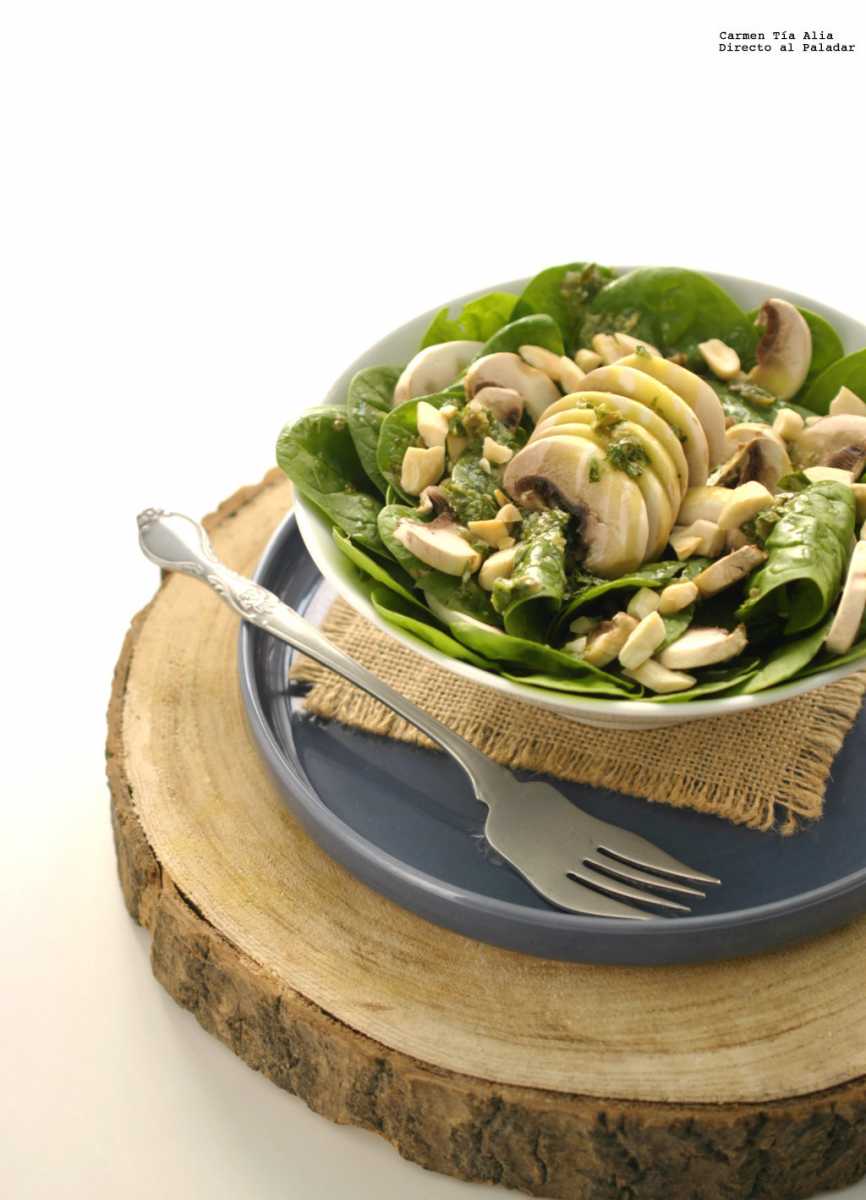 Ensalada de espinacas