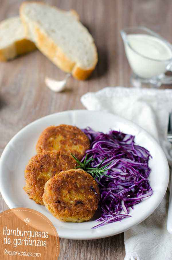 Hamburguesas de garbanzos