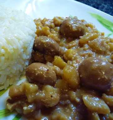 Carapulcra de champiñones