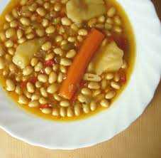 Guiso de Frijoles de Soya con Arroz